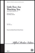 Little Eyes Are Watching You Two-Part Mixed choral sheet music cover Thumbnail